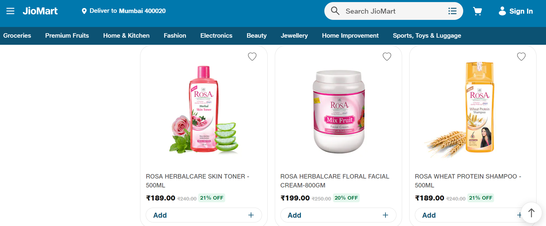 Rosa herbalcare jiomart seller store